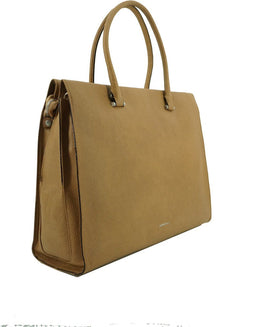 Gigi Fratelli Dames Leren Laptoptas 17 inch Romance Business ROM8017 Camel
