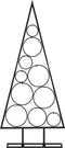 vidaXL - Kerstdecoratie - kerstboom - 90 - cm - metaal - zwart