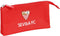 Pennenetui met 3 vakken Sevilla Fútbol Club Rood (22 x 12 x 3 cm)