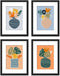 Schilderij DKD Home Decor Vaas (35 x 2,5 x 45 cm) (4 Stuks)