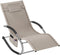 tectake® Ligstoel Taya - Ergonomisch Ligbed met Schommelfunctie - Beige