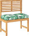 vidaXL - Ligbedkussens - voor - Zit - 2 - stuks - Met - Bladerenpatroon - 40x40x8 - cm - Oxford - Stof