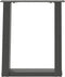 vidaXL - Salontafelpoten - 2 - st - U-vormig - 38x(42-43) - cm - staal - antraciet