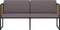 vidaXL - Tuinbank - met - kussens - 136 - cm - massief - acaciahout - donkergrijs
