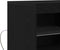 vidaXL - Dressoir - met - LED - Verlichting - Zwart - Eiken - 81x37x67 - cm