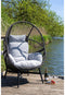 House Nordic Rosario - Relaxfauteuil - Bohemian stijl - Zwart - 74x73x103cm