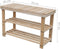 vidaXL - Schoenenrekken - met - bank - 2 - st - massief - hout