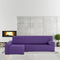 Hoes voor chaise longue met lange armleuning links Eysa ULISES Paars 170 x 110 x 310 cm