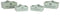 Opslagdozen Home ESPRIT The Garden Box Groen Sparrenhout 35 x 22 x 18 cm 4 Onderdelen