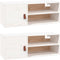 vidaXL - Wandkasten - 2 - st - 80x30x30 - cm - massief - grenenhout - wit