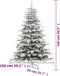 vidaXL - Kunstkerstboom - met - scharnieren - en - sneeuw - 240 - cm