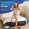 FLOAT VersaVento - Luchtbed met ingebouwde elektrische pomp - Snel opgeblazen in 3 min - 203 x 152 x 45 cm - Zwart/beige (2 persoons)