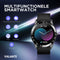 Valante Smartwatch S5 - Smartwatch Dames en Heren - Zwart staal - 44 mm - Stappenteller - Hartslagmeter - Bloeddrukmeter - Saturatiemeter