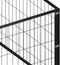 vidaXL - Hondenkennel - 8 - m² - staal - zwart