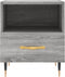 vidaXL - Nachtkastje - 40x35x47,5 - cm - bewerkt - hout - grijs - sonoma - eikenkleur