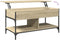 vidaXL - Salontafel - 100x50x50 - cm - bewerkt - hout - en - metaal - sonoma - eiken