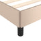 vidaXL - Bedframe - zonder - matras - 120x190 - cm - kunstleer - cappuccinokleurig