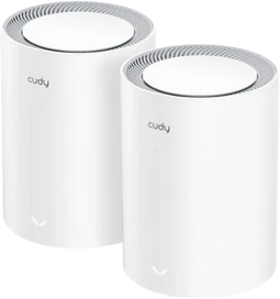 Cudy M1800 - AX1800 Mesh WiFi 6 - 1201 Mbit/s 5 GHz en 574 Mbit/s 2.4 GHz (2-pack)