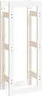 vidaXL - Haardhoutrek - 41x25x100 - cm - massief - grenenhout - wit