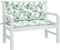 vidaXL - Tuinbankkussens - 2 - st - bladpatroon - 100x50x7 - cm - stof