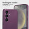 Accezz Samsung Galaxy S24 - Leather Bookcase 2-in-1 - Magnetische Ring - Heath Purple
