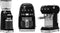 SMEG ECF01BLEU - Handmatige espressomachine - 15 bar - Stoompijp - Zwart