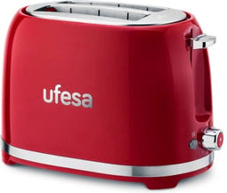 Ufesa 71305516 - Broodrooster - 2 gleuven - 850 W - Rood