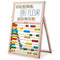 Mijn eerste vaardigheden ezel - Montessori spel - dubbelzijdig bord magnetische letters en cijfers