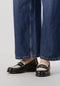 BRONX Frizo - Dames Loafers - Zilver embellishments - Zwart/White