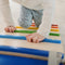 KateHaa Houten XXL Klimboog Rocker met Klimwand Regenboog - Klimrek - Houten Montessori Speelgoed