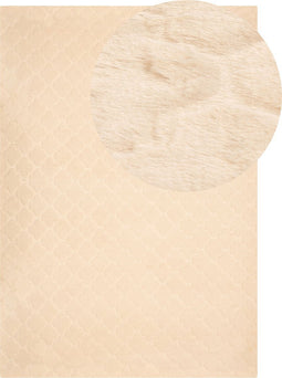 GHARO - Shaggy vloerkleed - Beige - 160 x 230 cm - Polyester
