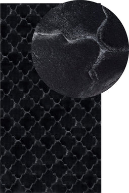 GHARO - Shaggy vloerkleed - Zwart - 80 x 150 cm - Polyester