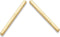 Casa Jewelry Oorhangers - Stick - Goud Verguld - 5 cm