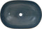 vidaXL - Opzetwasbak - ovaal - 59x40x14 - cm - keramiek - zandkleurig - en - blauw