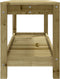 vidaXL - Tuinbank - 108x35x45 - cm - geïmpregneerd - grenenhout