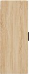vidaXL - Wandkast - 34,5x34x90 - cm - bewerkt - hout - sonoma - eikenkleurig