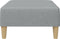 vidaXL - Voetenbank - 77x55x31 - cm - stof - lichtgrijs