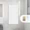 Quality Heating QH-GD Serie infrarood paneel voor aan de wand – Glazen infrarood verwarmingspaneel – infrarood verwarming met ingebouwde wifi thermostaat - Met handdoekbeugel - Wit - 700 Watt - 60 x 120 cm