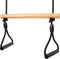 Small Foot - Houten Trapezeschommel met Gymnastiekringen Black Line