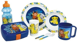 Disney The Lion King Serviesset - FUN HOUSE - 006360 - Glas, Diep Bord, Vlak Bord, Mok, Fles, Bestek Snackbox