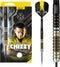 Harrows CHIZZY - Steeltip dartpijl - 90% Tungsten 24 g - ZwartGeelZilver