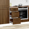 vidaXL - Keuken - onderkast - Porto - bewerkt - hout - bruin - eikenkleur