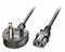 Lindy 30434 - Stroom Aansluitkabel - 1x Britse stekker 1x C13 10A 3.00 m - Zwart