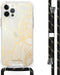 iMoshion Hoesje Geschikt voor iPhone 12 Pro / 12 Hoesje Met Koord - iMoshion Design Hoesje met Koord - Goud / Transparant / Goud