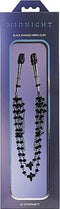 Sportsheets - Sincerely Black Jeweled Nipple Clips
