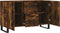 vidaXL - Dressoir - 100x36x60 - cm - bewerkt - hout - gerookt - eikenkleurig