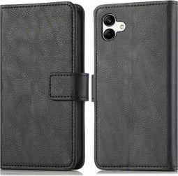 iMoshion Hoesje Geschikt voor Samsung Galaxy A04 Hoesje Met Pasjeshouder - iMoshion Luxe Bookcase - Zwart