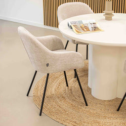 Kick Arda - Eetkamerstoel - Comfortabele zitting - Roze