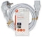 Nedis - Stroomkabel - Type F (CEE 7/7) Male - IEC-320-C13 Gehoekt Recht Vernikkeld 2.00 m Rond PVC Wit