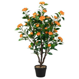 Coast Kunstmatige Camelia Boom - 58 x 45 x 102 cm - Groen en Geel